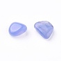 Natural Blue Agate Beads, Undrilled/No Hole, Dyed, Chips