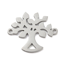 304 Stainless Steel Connector Charms, Tree