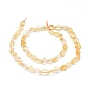 Natural Citrine Beads Strands, Nuggets, Dyed & Heated