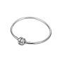 TINYSAND 925 Sterling Silver Bracelet Making, with European Clasp