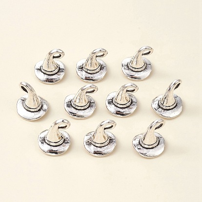 Tibetan Style Alloy Charms, Cadmium Free & Lead Free, Witch Hat Charms