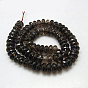 Natural Smoky Quartz Beads Strands, Faceted, Rondelle, 10x5mm, Hole: 1mm