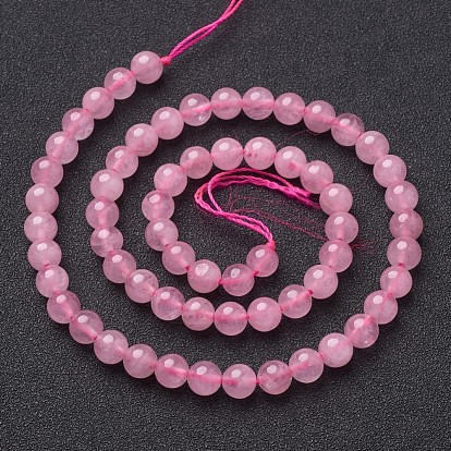 Природного розового кварца нитей бисера, круглые