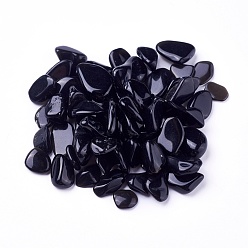 Natürliche Obsidian Perlen, ungebohrt / kein Loch, Pommes frites