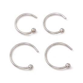 C-Shaped 304 Stainless Steel Ear Cuff Findings