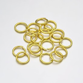 Brass Open Jump Rings, 6x1mm, about 6755pcs/500g