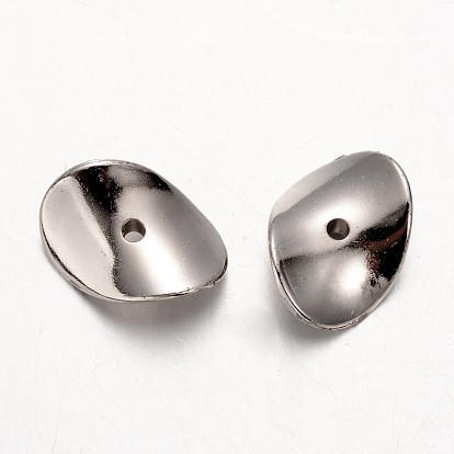 Perlas de plástico ccb giro, 21x15x4 mm, agujero: 2 mm