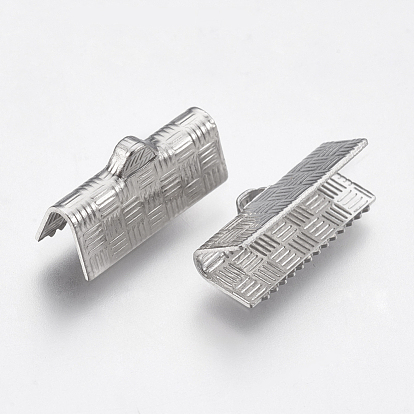 304 Stainless Steel Ribbon Crimp Ends