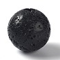 Cuentas de roca de lava natural, esfera de piedras preciosas, sin agujero / sin perforar, rondo