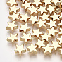 Perles en laiton, étoiles, réel 18 k plaqué or