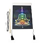 Chakra Cloth Wall Hanging Tapestry, Trippy Yoga Meditation Tapestry, Vertical Tapestry, for Home Decoration, Rectangle