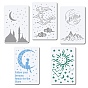 Plastic Drawing Painting Stencils Templates, Rectangle