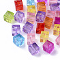 Transparent Acrylic Beads, Cube