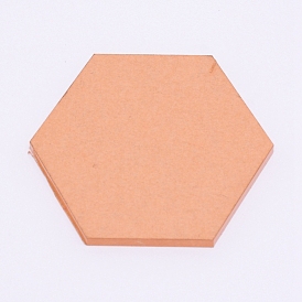 Plaque de pression transparente en acrylique fingerinspire, hexagone