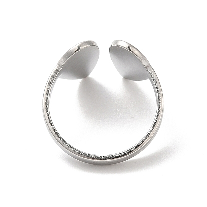Ионное покрытие (ip) 304 кольца манжет из нержавеющей стали, открытые кольца для женщин