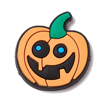 Cabochons pvc thème halloween, citrouille