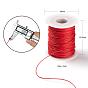 2 Roll Red & Green Waxed Cotton Thread Cords, for Christmas Themed Decoration