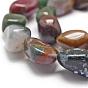 Natural Indian Agate Beads Strands, Tumbled Stone, Nuggets