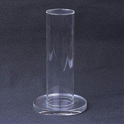 Organischer vertikaler Turmschmuckarmband-Ausstellungsstand des Glases, Armbandhalter, Kolumne