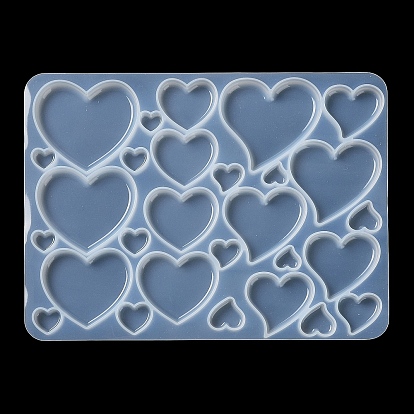 Geometrical Shape DIY Silicone Cabochon Molds, Resin Casting Molds, for UV Resin, Epoxy Resin Craft Making