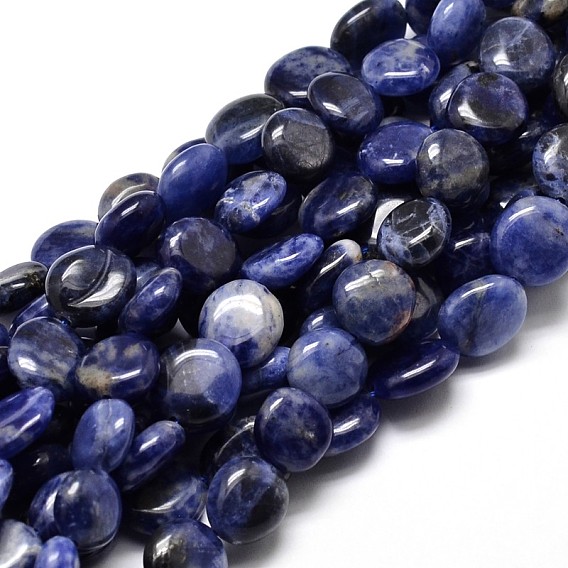 Natural Sodalite Nuggets Beads Strands, Tumbled Stone, 4~8x6~9x5~7mm, Hole: 1mm, about 15.3 inch ~15.7 inch