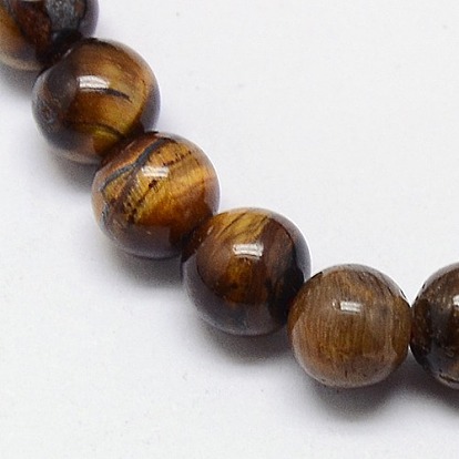 Budistas perlas joyas mala pulseras brazalete tramo de ojo de tigre naturales, pulseras con cuentas de piedras preciosas redondas unisex