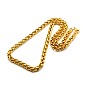 Fashionable 304 Stainless Steel Wheat Chain Necklaces, with Lobster Claw Clasps, 23.6 inch(600mm)x8mm