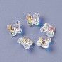 Imitation Austrian Crystal Beads, K9 Glass, Faceted, Butterfly