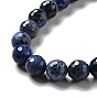 Natural Sodalite Beads Strands, Faceted(128 Facets), Round