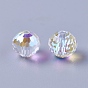 Imitations de perles de cristal autrichien, k 9 verre, ronde, facette
