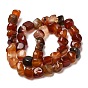 Natural Agate Beads Strands, Nuggets, Tumbled Stone, Dyed & Heated