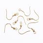 304 Stainless Steel Earring Hooks, Ear Wire, with Horizontal Loop