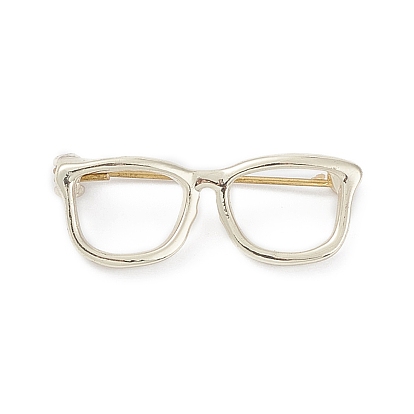Broche de marco de anteojos de aleación, insignia para ropa de mochila