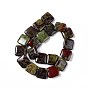Natural Dragon Blood Beads Strands, Square