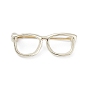 Alloy Eyeglasses Frame Brooch Pin, Badge for Backpack Clothes