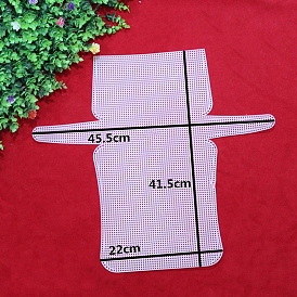 DIY Rectangle Plastic Mesh Canvas Sheet, for Knitting Bag Crochet Projects Accessories