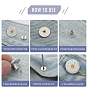 Alloy Button Pins for Jeans, Nautical Buttons, Garment Accessories, Round