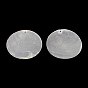Planas pendientes de concha capiz ronda, 50x0.5~1 mm, agujero: 2 mm