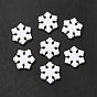 Opaque Acrylic Beads, Christmas Snowflake