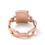 Прямоугольное кольцо на палец с кристаллами и стразами, ионное покрытие (ip) 304 ювелирные изделия из нержавеющей стали для женщин
