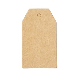 100Pcs Blank Kraft Paper Gift Tags, Trapezoid