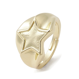Brass Adjustable Rings, Star