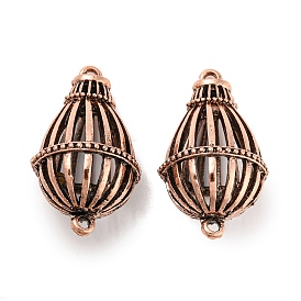 Tibetan Style Alloy Hollow Connector Charms, Cage Links
