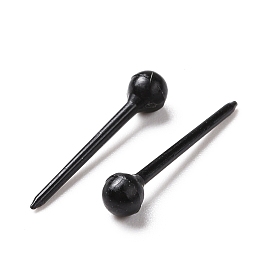 10000Pcs Eco-Friendly Plastic Stud Earring Findings, Ball Head Pin