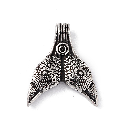 304 colgantes de pulido manual de acero inoxidable, amuleto nórdico cuervo cráneo vikingo valknut encantos