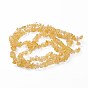 Natural Citrine Beads Strands, Dyed, Chip