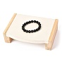 Bamboo Wood Jewelry Display, with Suede Fabric, for Bracelet Displays