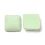 Flocky Acrylic Cabochons, Square