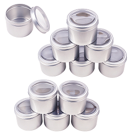 Boîtes de conserve rondes en aluminium, pot en aluminium, conteneurs de stockage pour cosmétiques, bougies, des sucreries, avec couvercle coulissant