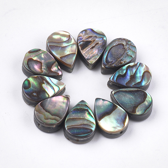 Abalone shell / paua shell beads, gota